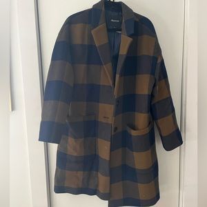 Madewell Elmcourt plaid coat